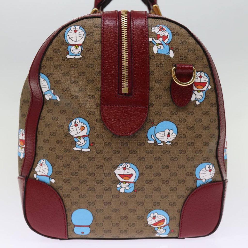 GUCCI Micro GG Supreme Doraemon Boston Bag PVC 2way Beige 647815 73749S