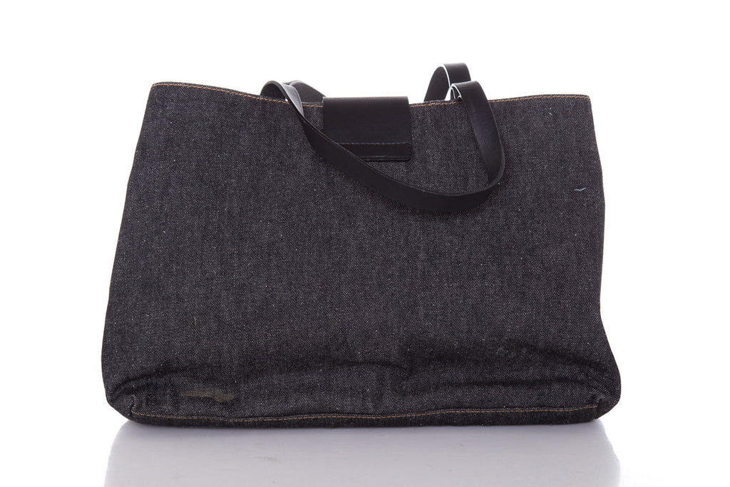 Dolce & Gabbana Dark Denim Tote  Handbag