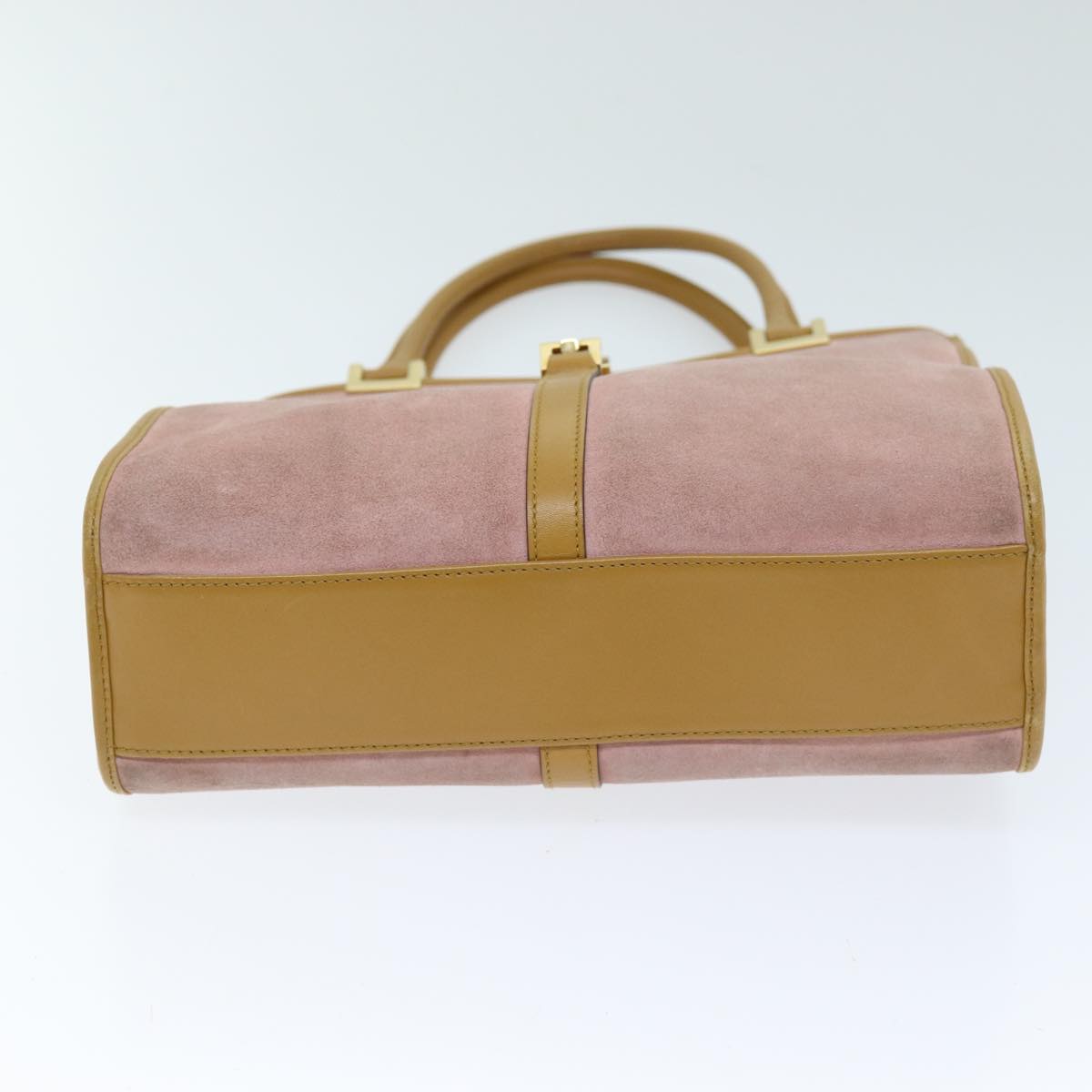GUCCI Jackie Hand Bag Suede Pink 002 1065 73859