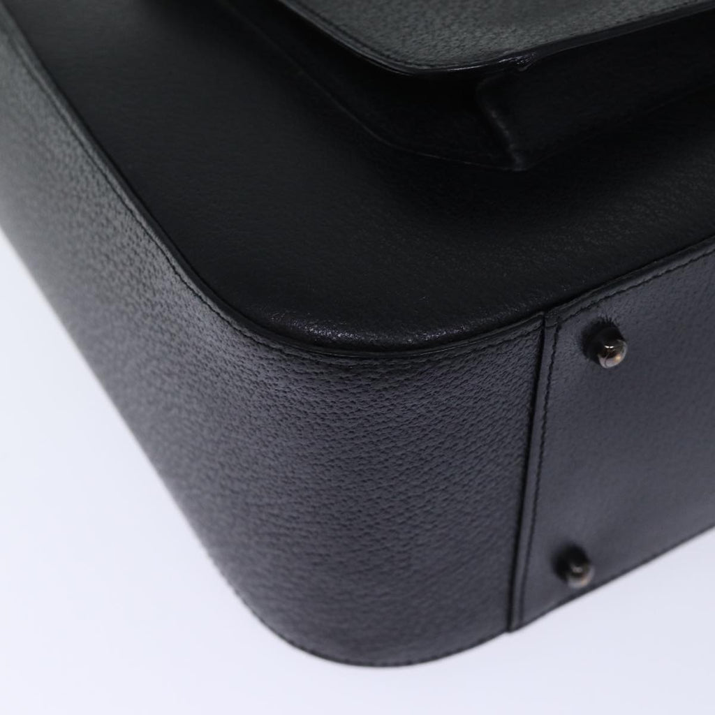 GUCCI Hand Bag Leather 2way Black 000 2058 0307 6 73864