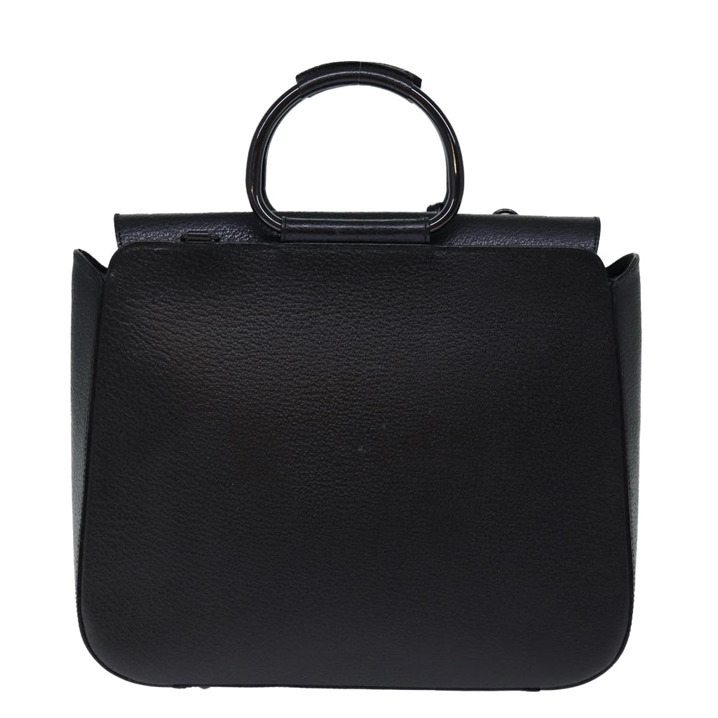 GUCCI Hand Bag Leather 2way Black 000 2058 0307 6 73864