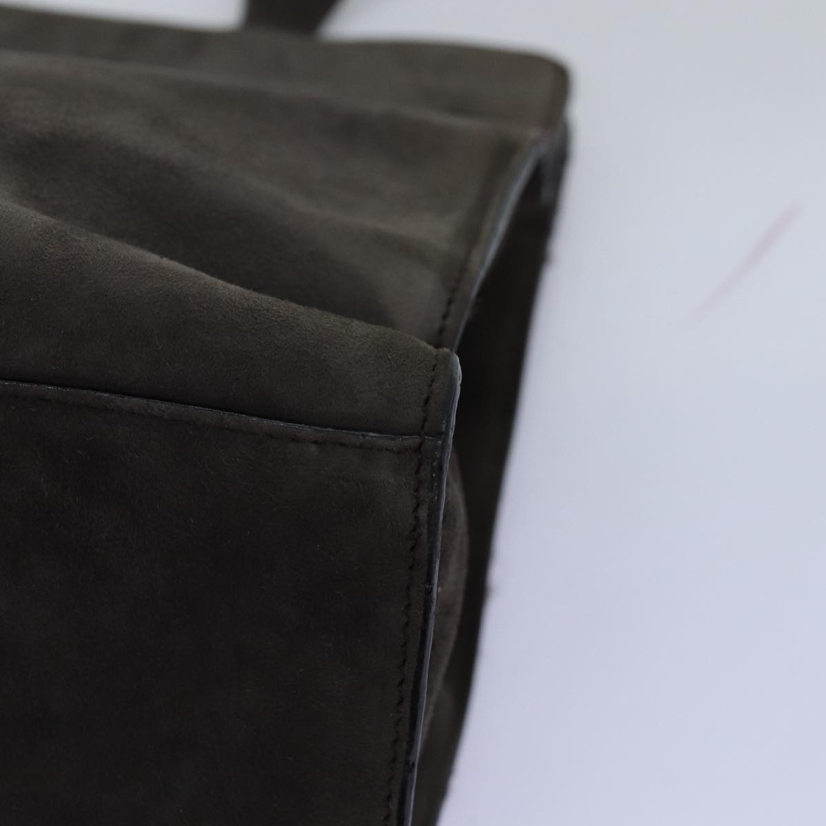 GUCCI Tote Bag Suede Brown 002 2684 0344 73890