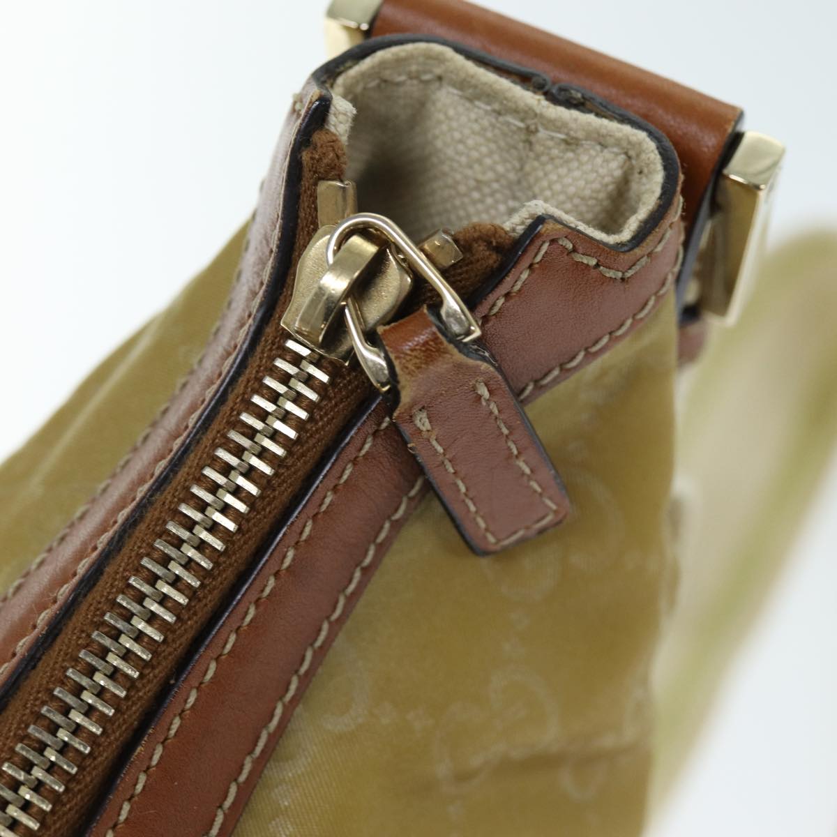 GUCCI GG Canvas Shoulder Bag Beige 181092 73892