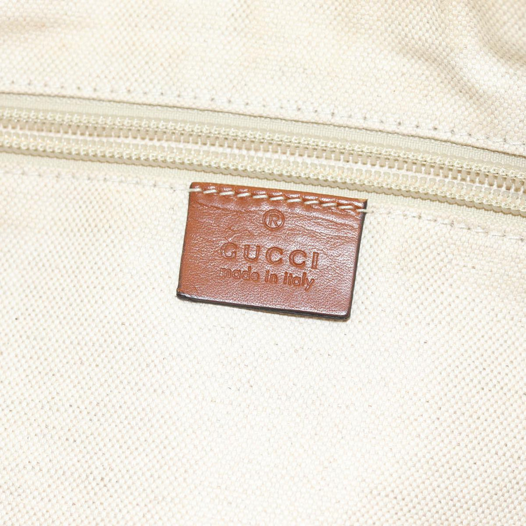 GUCCI GG Canvas Shoulder Bag Beige 181092 73892