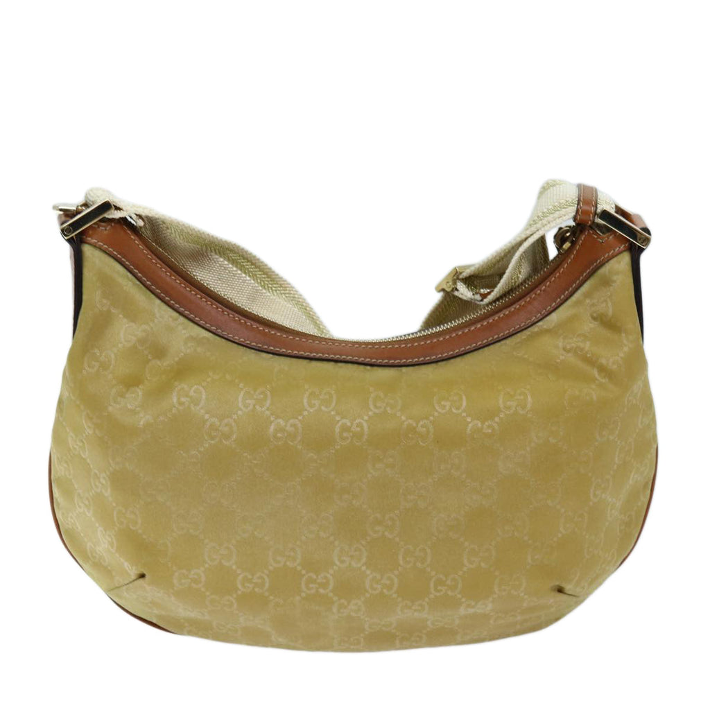 GUCCI GG Canvas Shoulder Bag Beige 181092 73892