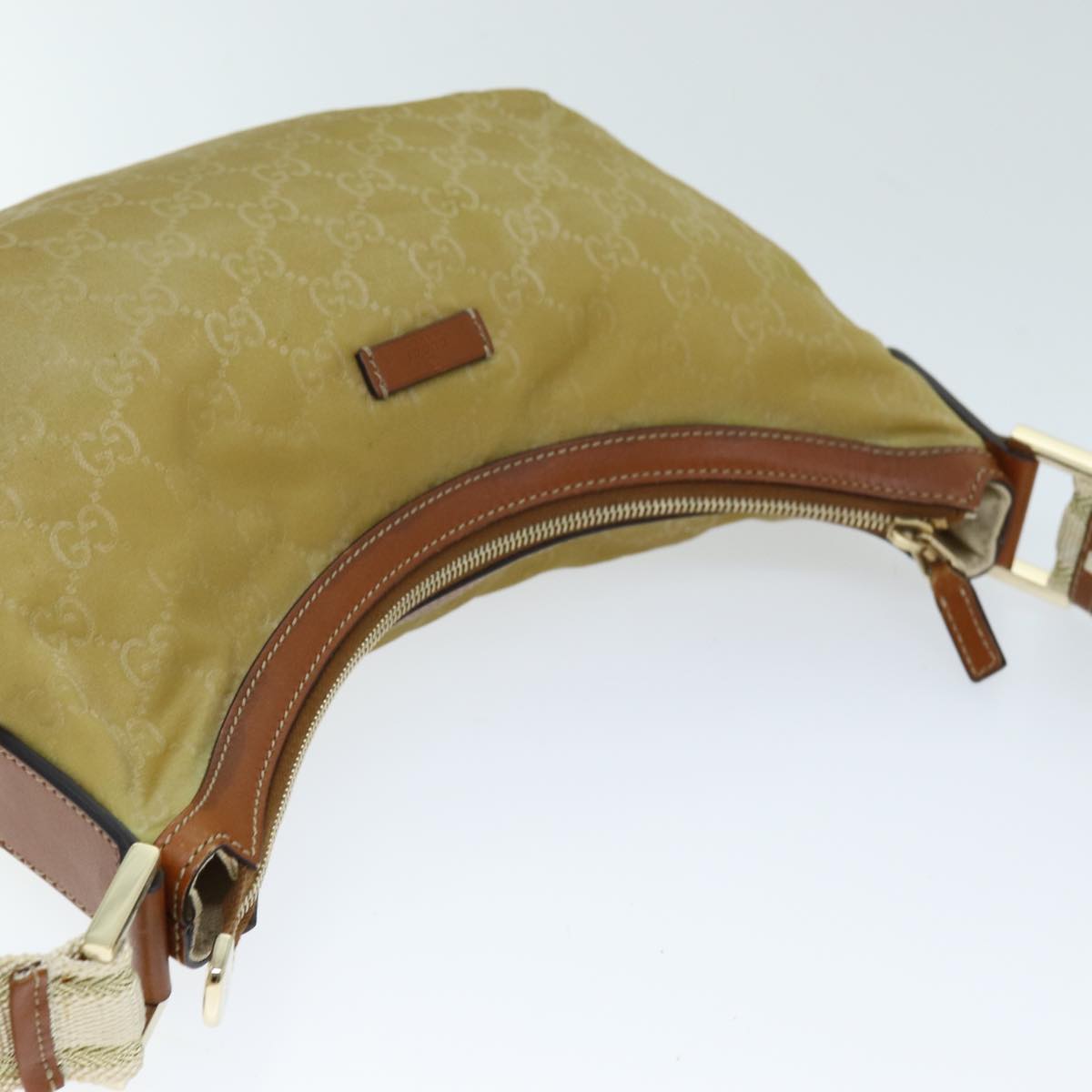 GUCCI GG Canvas Shoulder Bag Beige 181092 73892