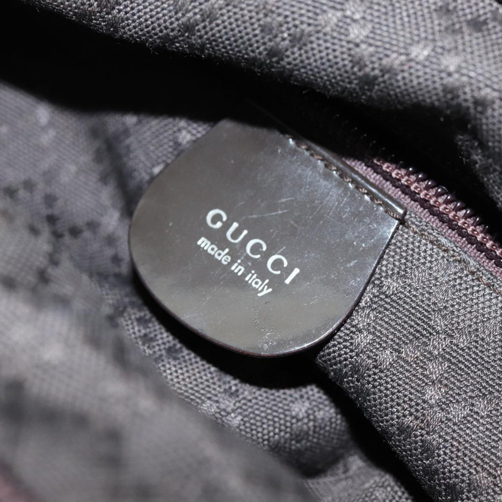 GUCCI Tote Bag Nylon 2way Brown 019 0283 73893