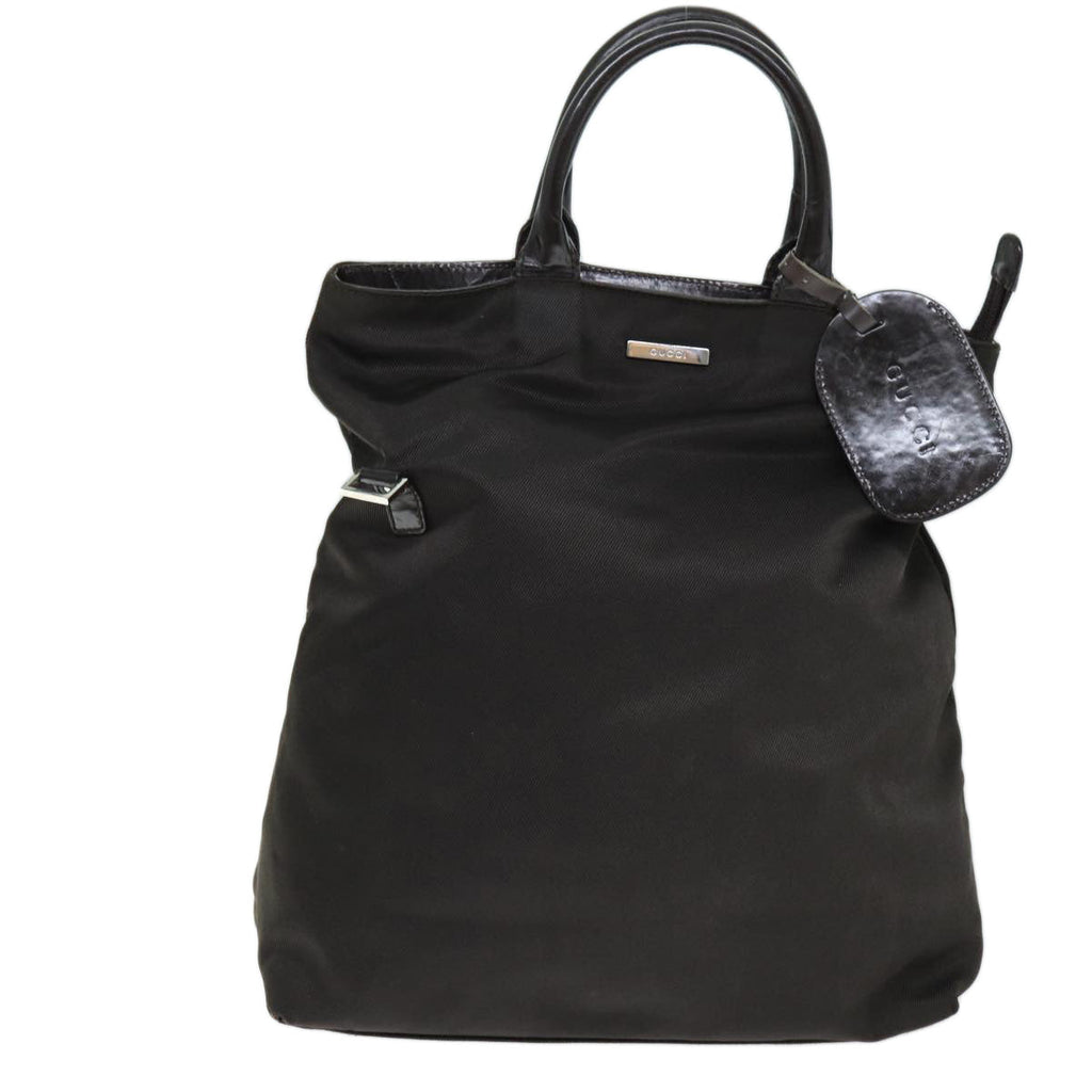 GUCCI Tote Bag Nylon 2way Brown 019 0283 73893