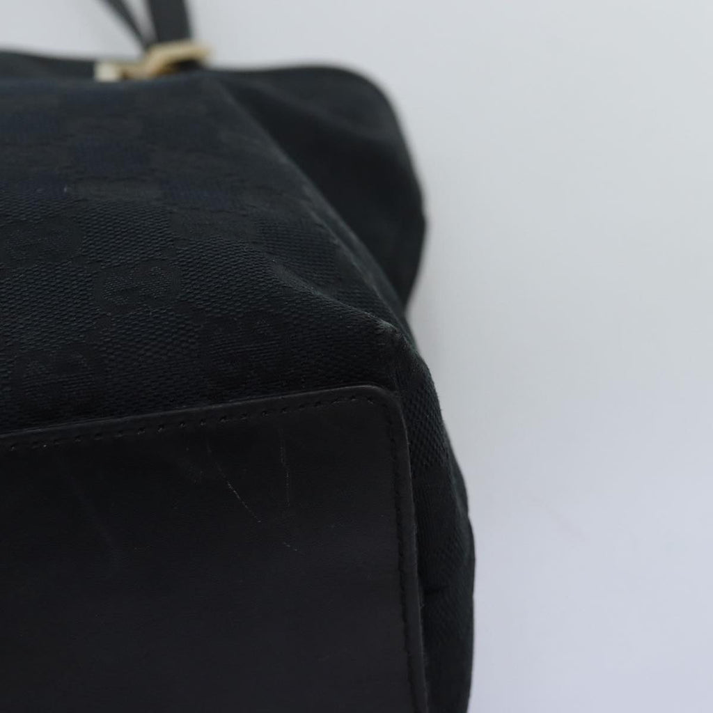 GUCCI GG Canvas Tote Bag Black 002 1099 73895
