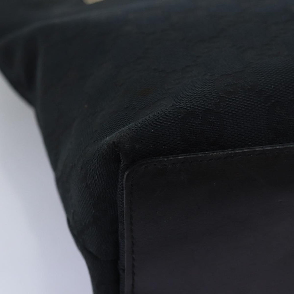GUCCI GG Canvas Tote Bag Black 002 1099 73895