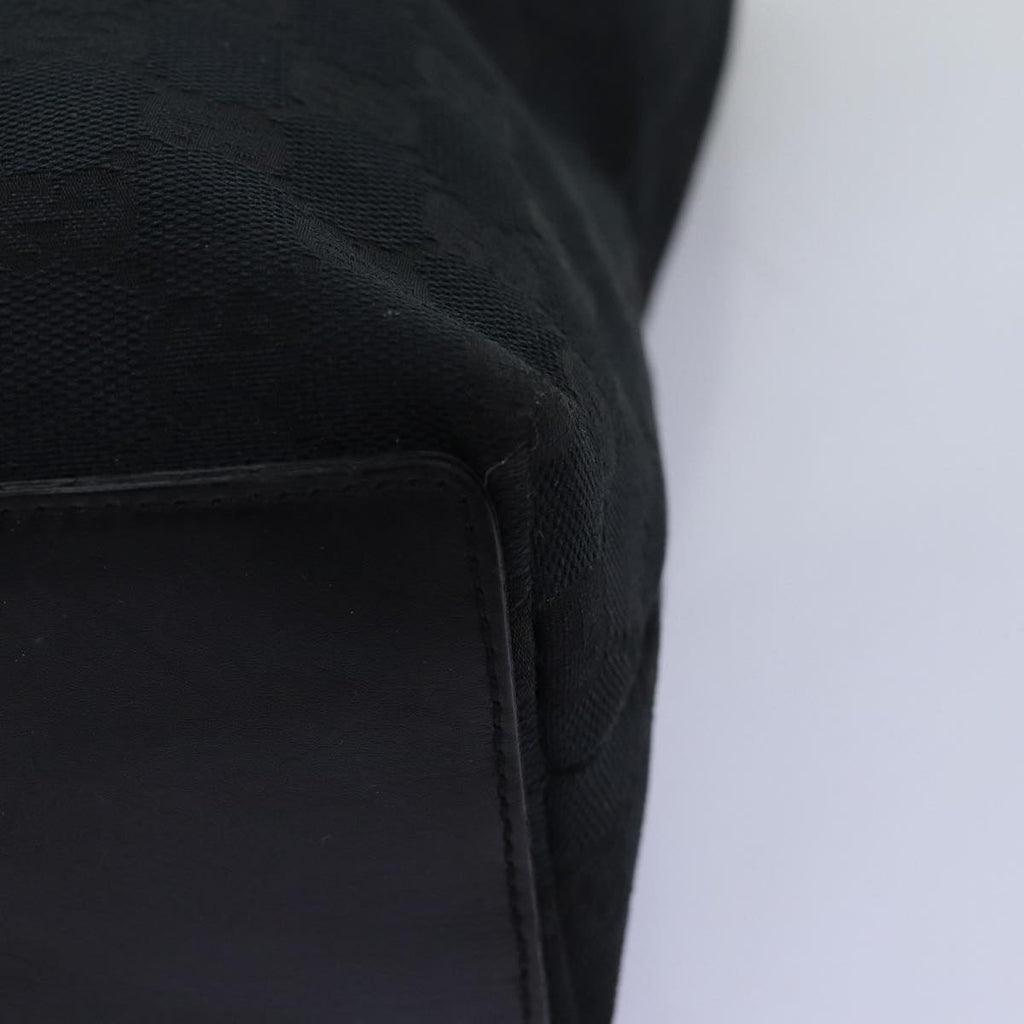 GUCCI GG Canvas Tote Bag Black 002 1099 73895