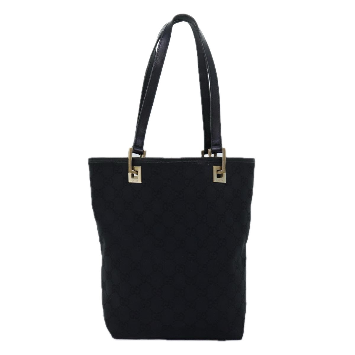 GUCCI GG Canvas Tote Bag Black 002 1099 73895