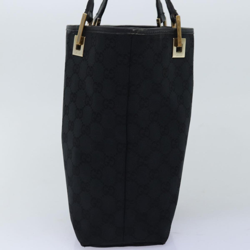 GUCCI GG Canvas Tote Bag Black 002 1099 73895
