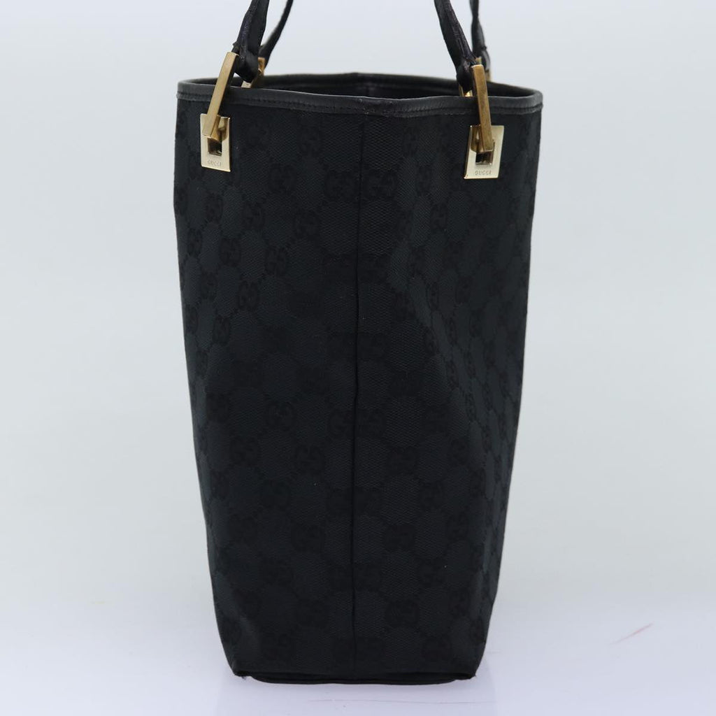 GUCCI GG Canvas Tote Bag Black 002 1099 73895