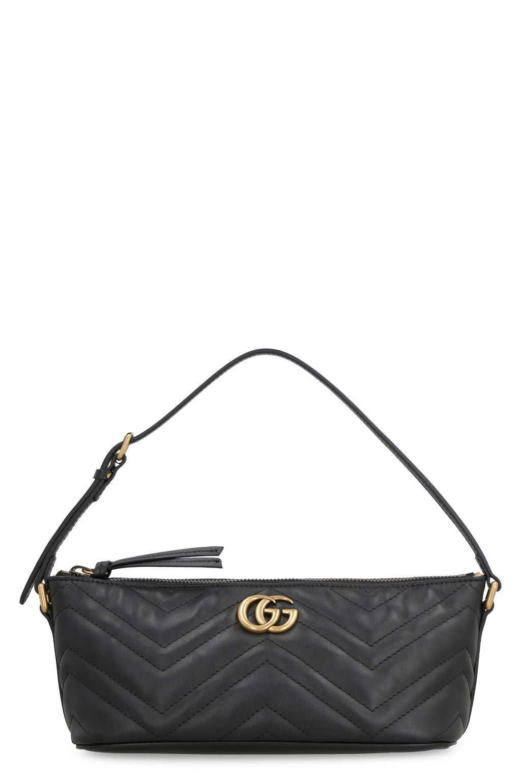 GUCCI Mini Quilted Leather Handbag with Double G Detail (22.5x9.5x10.5 cm)