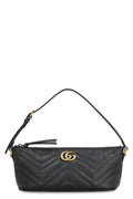 GUCCI Mini Quilted Leather Handbag with Double G Detail (22.5x9.5x10.5 cm)