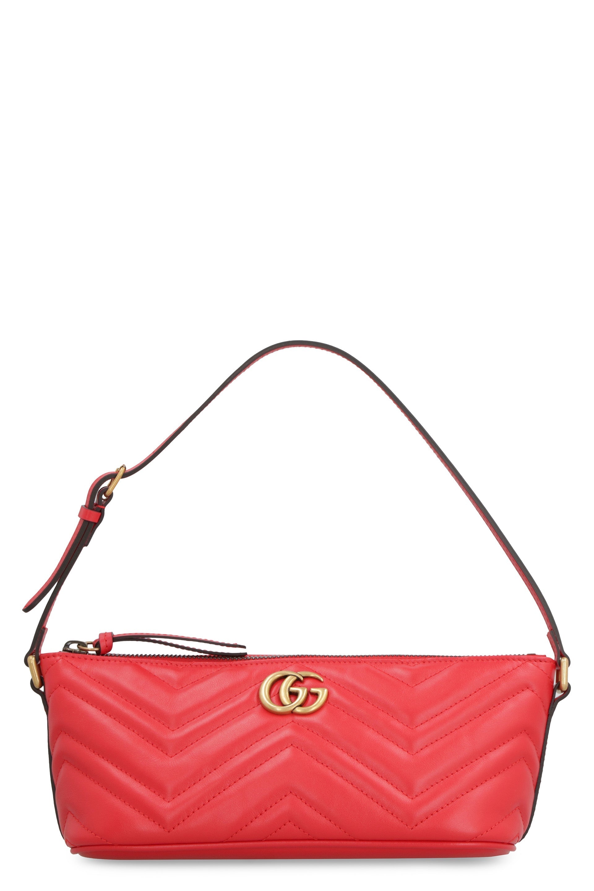 GUCCI Mini Quilted Leather Handbag with Double G Detail (22.5x9.5x10.5 cm)