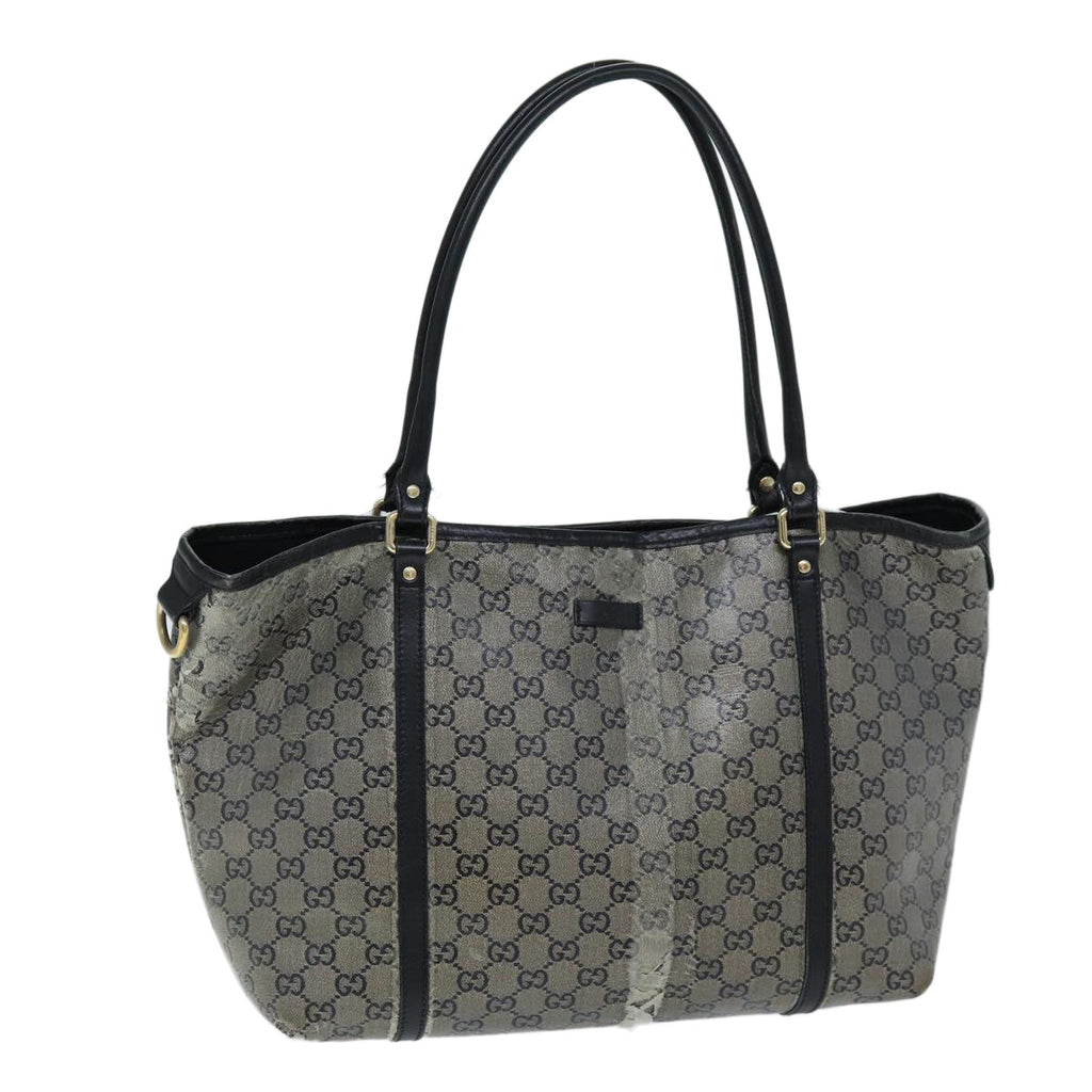 GUCCI GG Crystal Tote Bag Gray 197953 73981