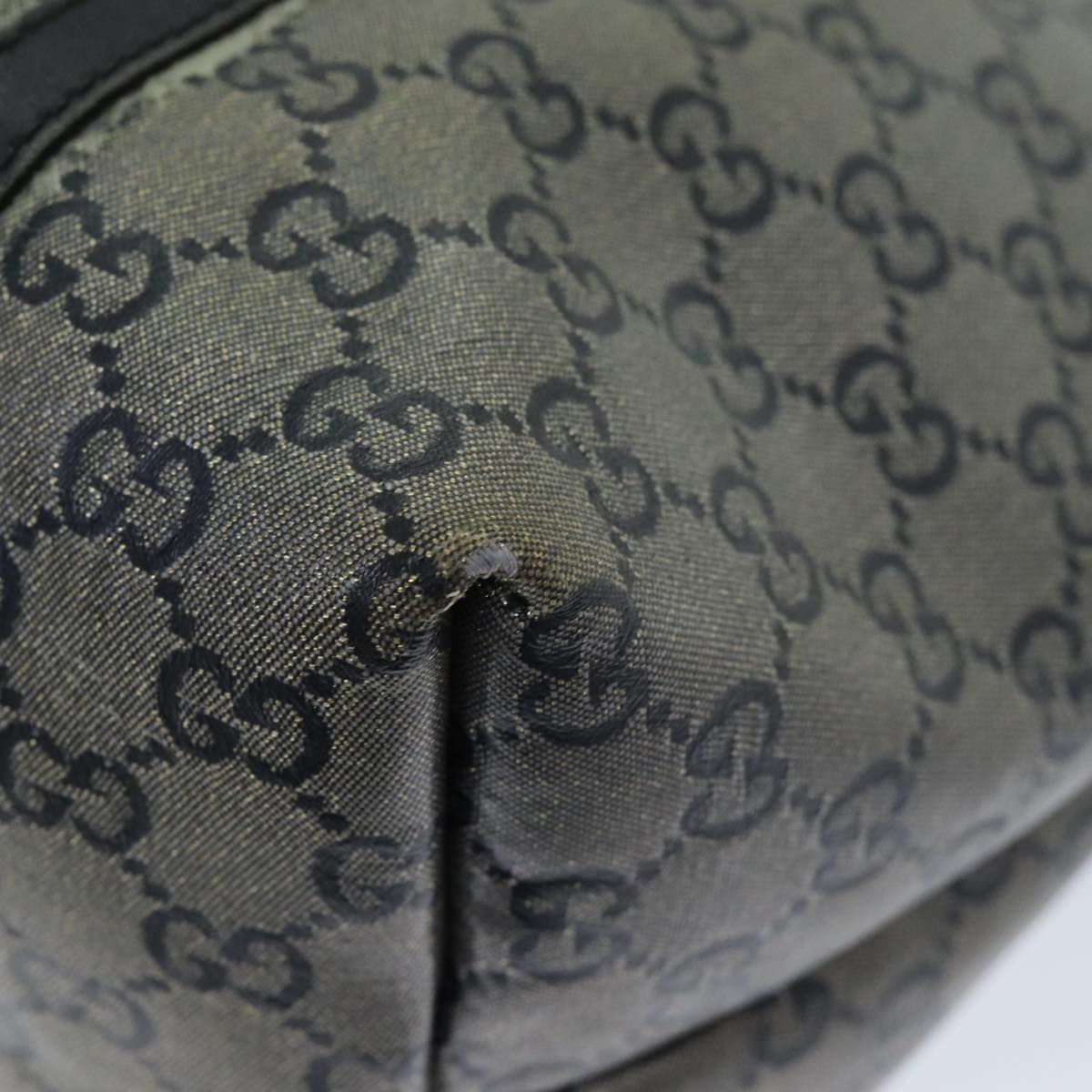 GUCCI GG Crystal Tote Bag Gray 197953 73981