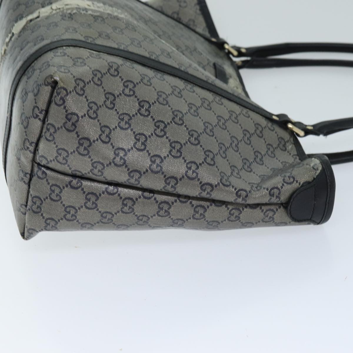 GUCCI GG Crystal Tote Bag Gray 197953 73981