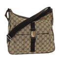 GUCCI GG Canvas Shoulder Bag Beige 131211 73982