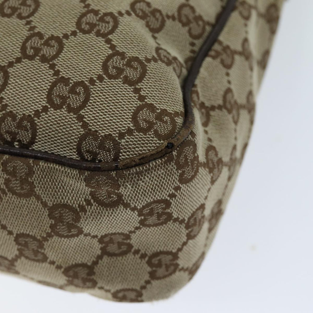 GUCCI GG Canvas Shoulder Bag Beige 131211 73982