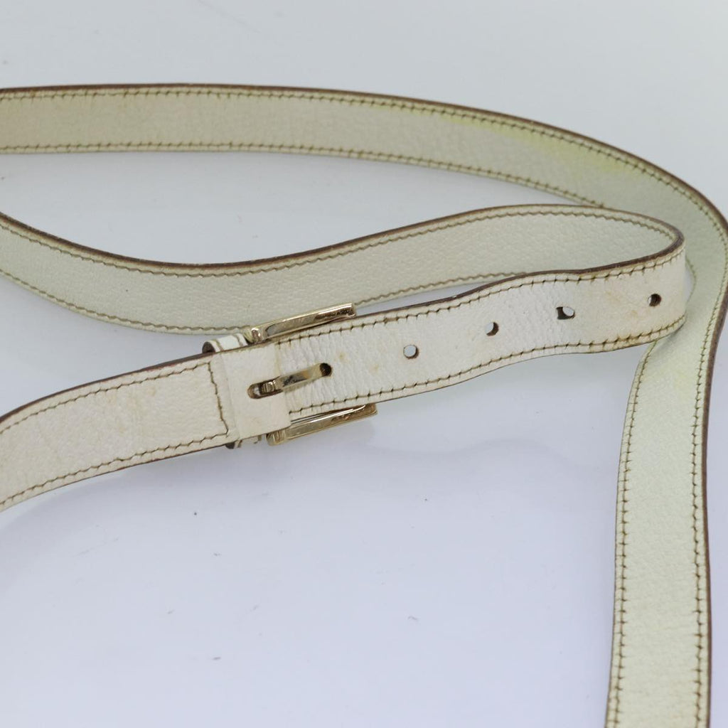 GUCCI GG Canvas Sherry Line Shoulder Bag PVC White Red Navy 153244 73983