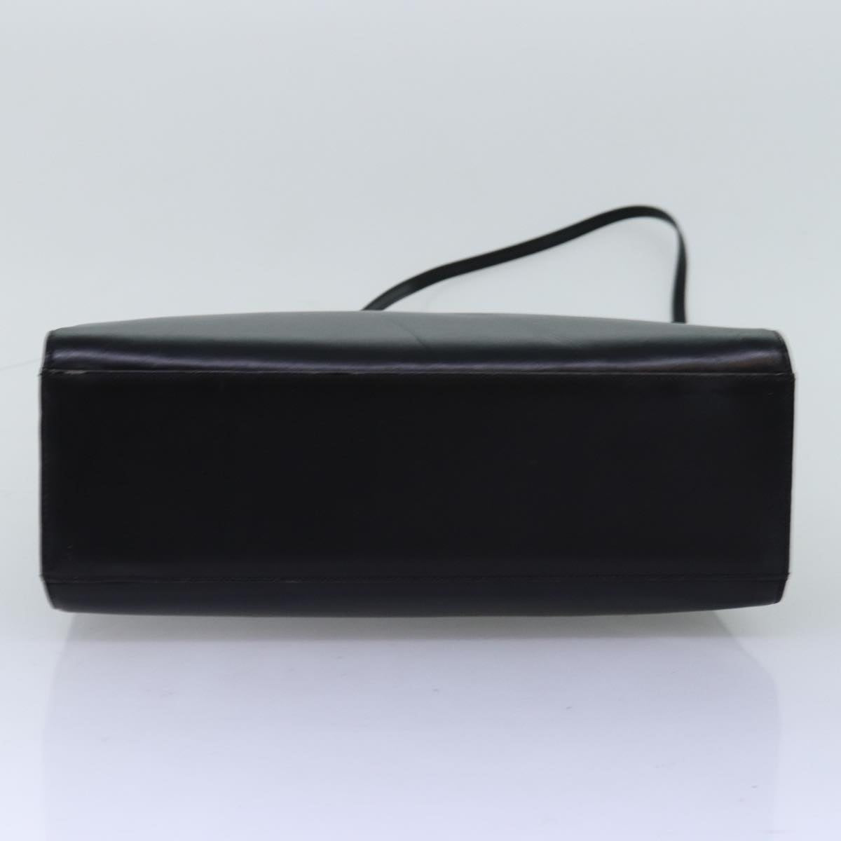 GUCCI Bamboo Hand Bag Leather 2way Black 73987