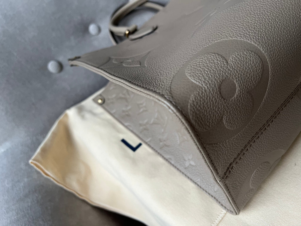 Louis Vuitton On the Go MM Dune Empreinte (RRP £2,480)