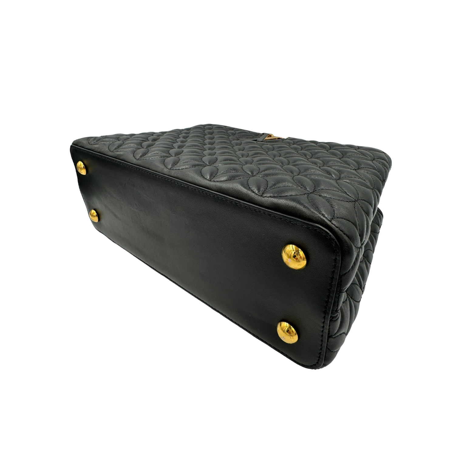 Louis Vuitton Capucines mm Blue Taurillon Silver
