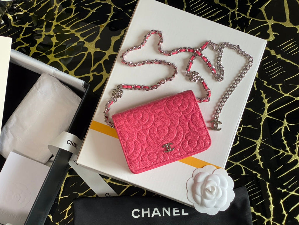 CHLWoc Camellia PiNike Bag For Women 12cm/4.5in