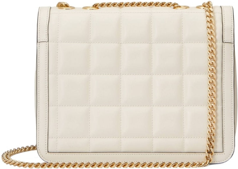 EXQUISITE OFF-WHITE LEATHER BAG.
