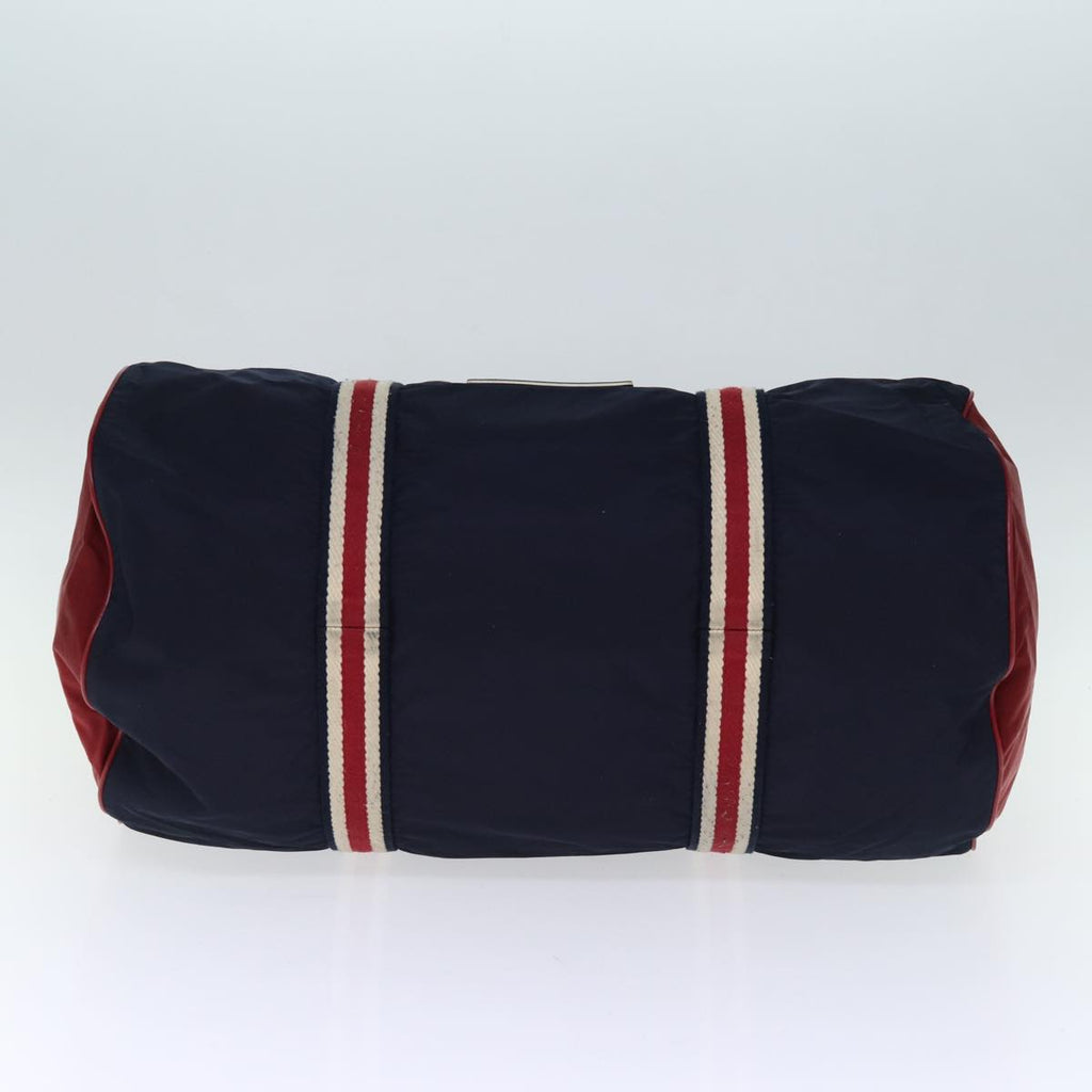 GUCCI Boston Bag Nylon Navy Red Green 189655 74103