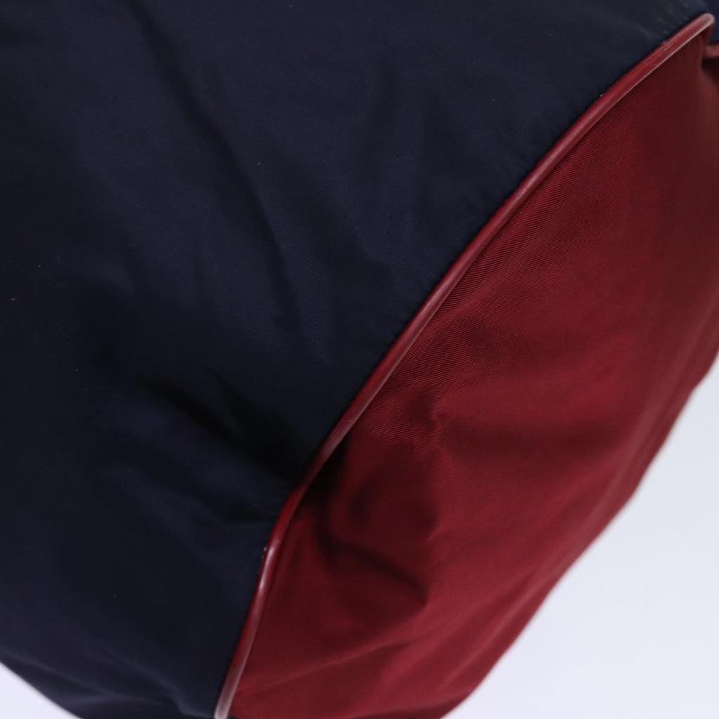 GUCCI Boston Bag Nylon Navy Red Green 189655 74103