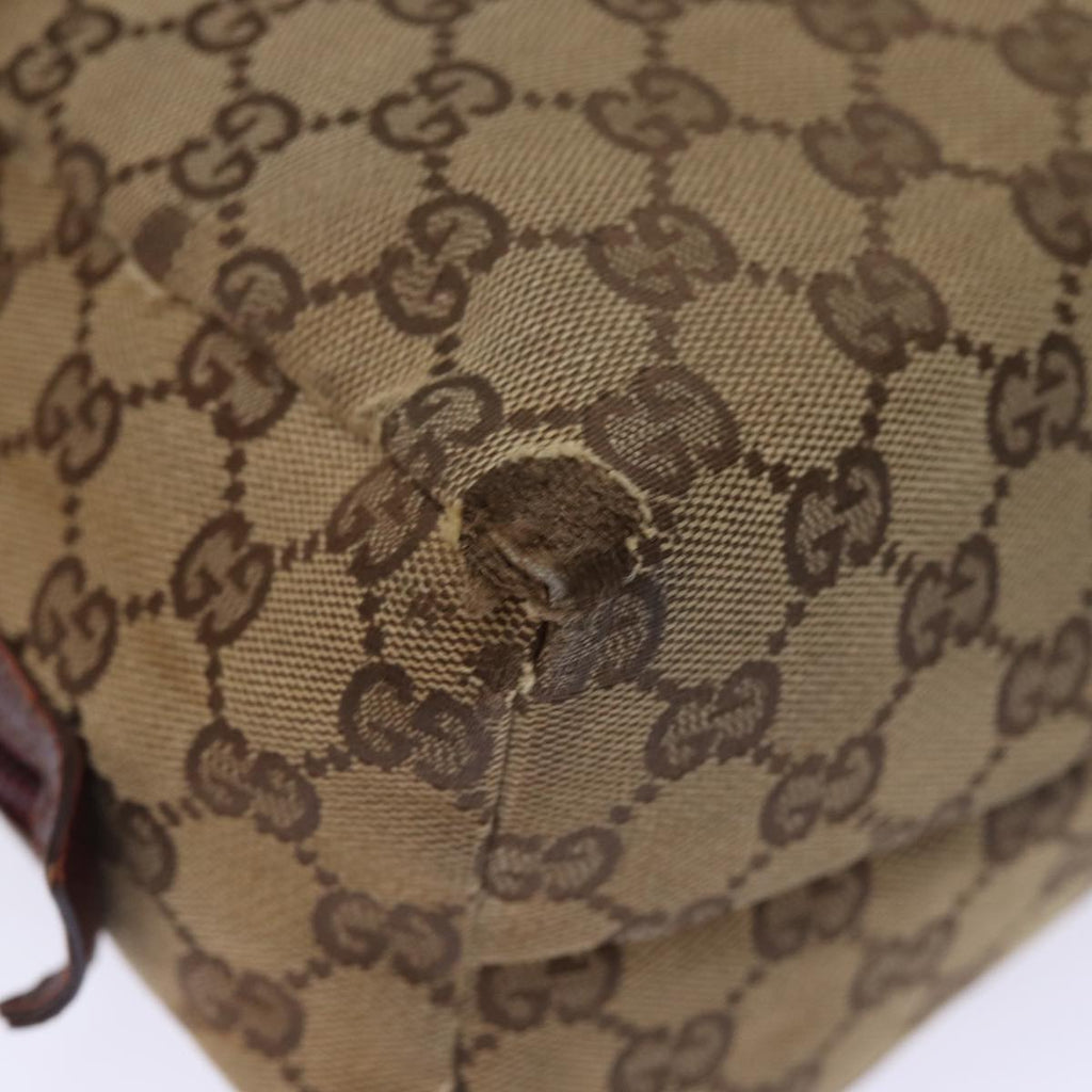 GUCCI GG Canvas Hand Pouch Beige 124542 74207