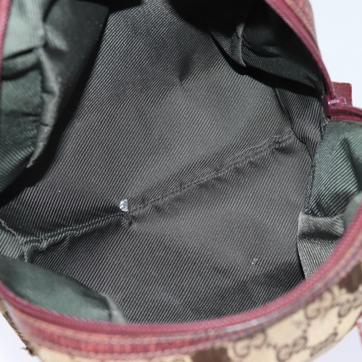 GUCCI GG Canvas Hand Pouch Beige 124542 74207