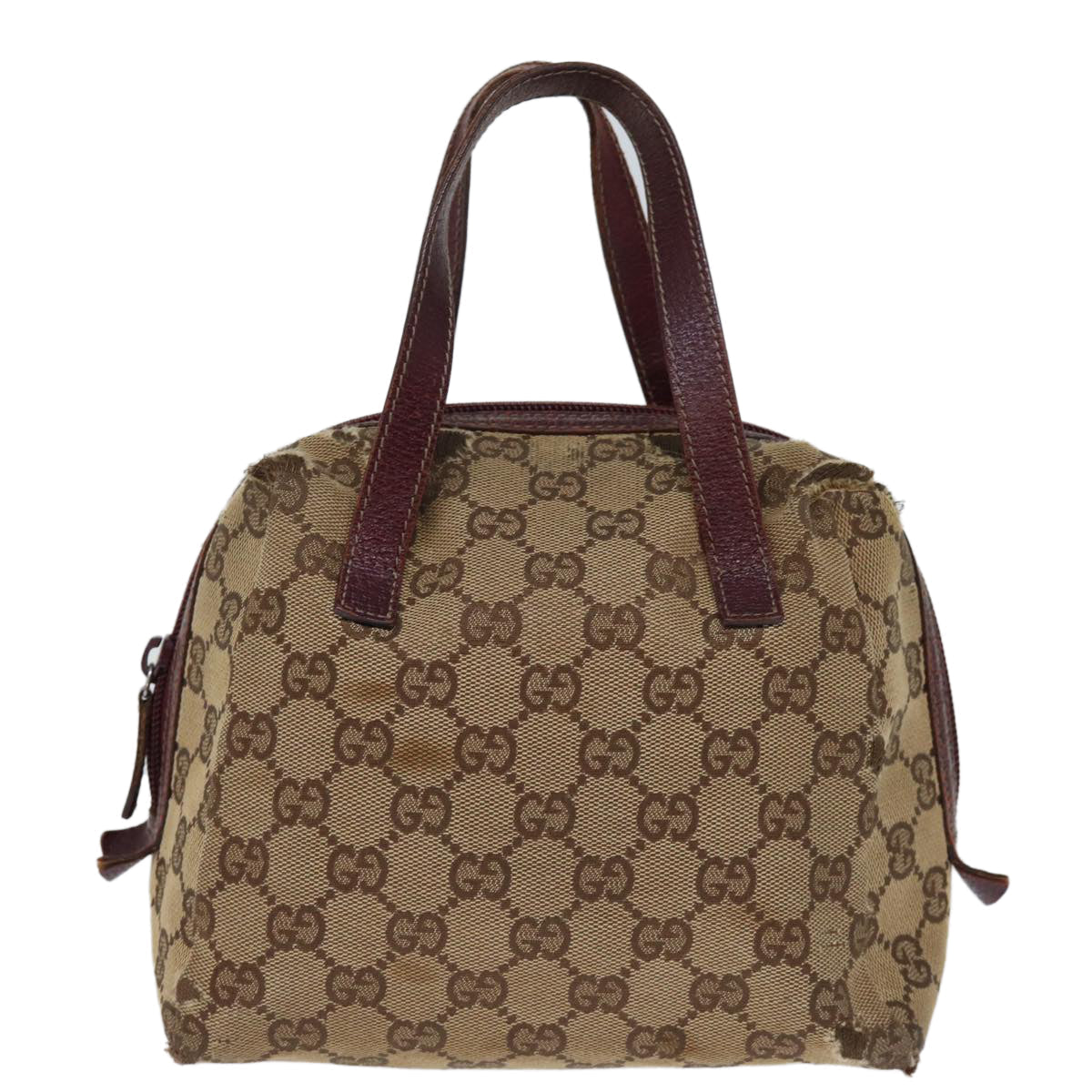 GUCCI GG Canvas Hand Pouch Beige 124542 74207
