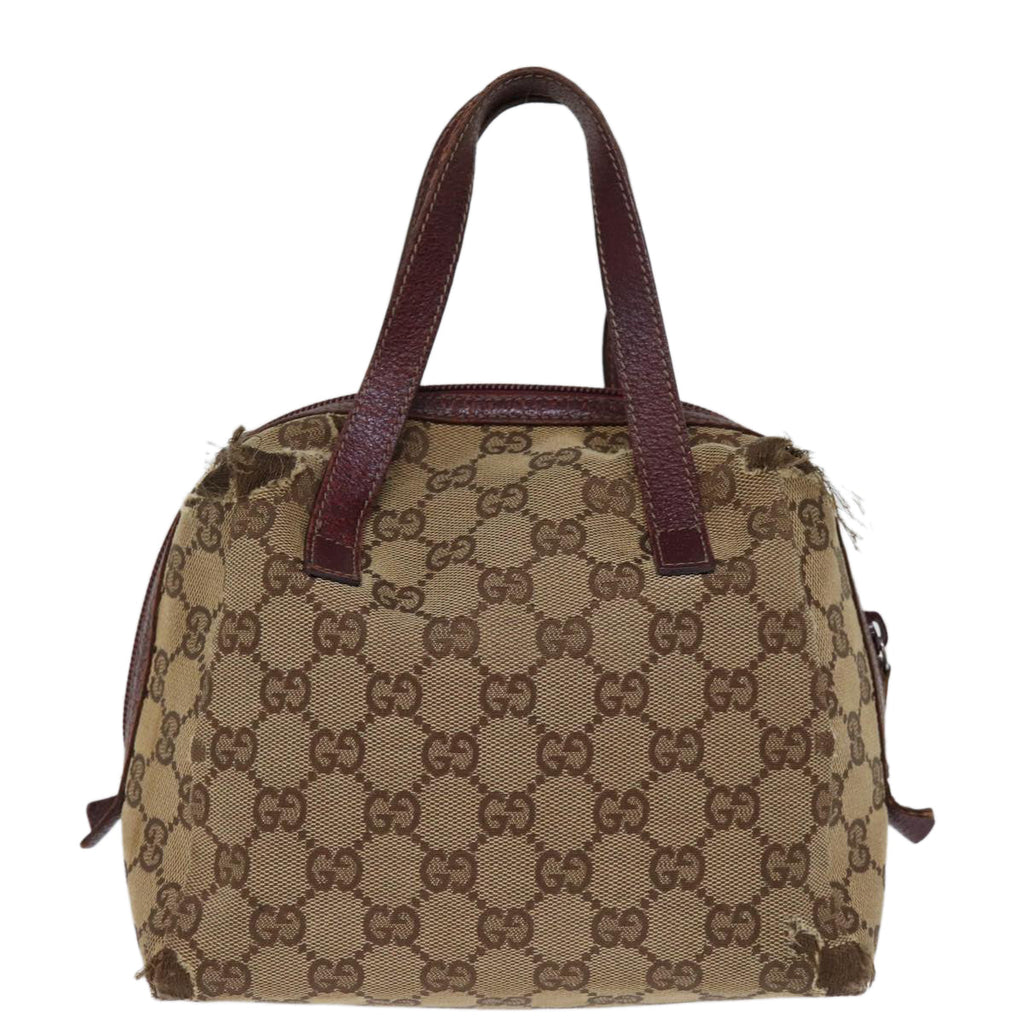 GUCCI GG Canvas Hand Pouch Beige 124542 74207