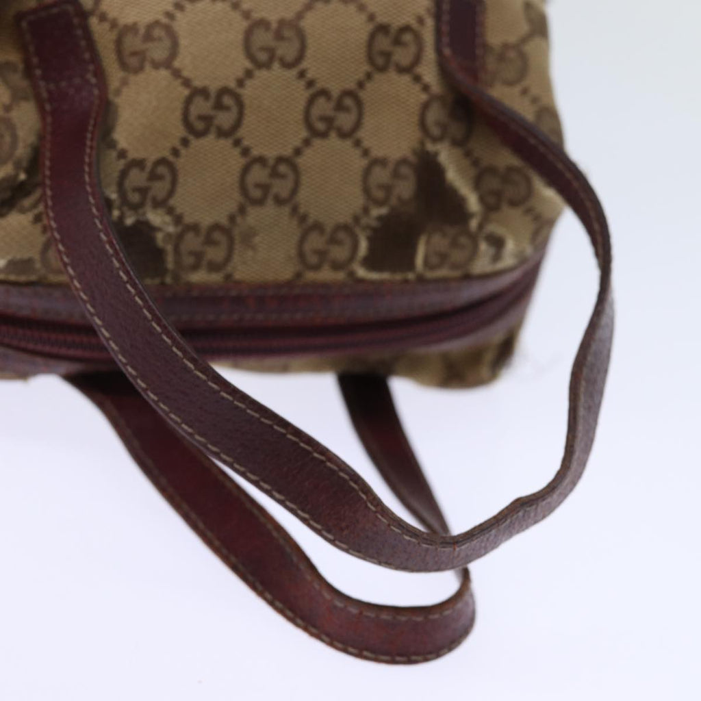GUCCI GG Canvas Hand Pouch Beige 124542 74207