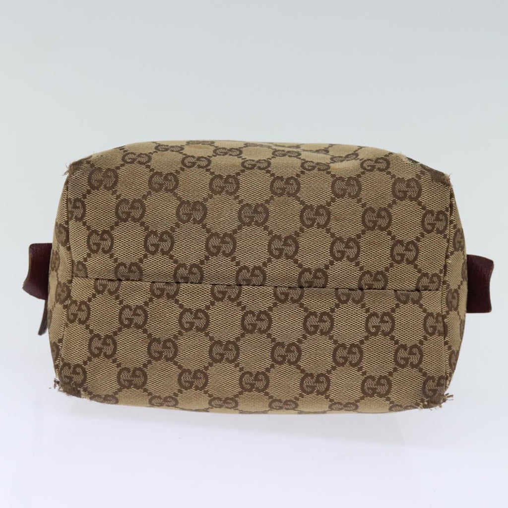 GUCCI GG Canvas Hand Pouch Beige 124542 74207