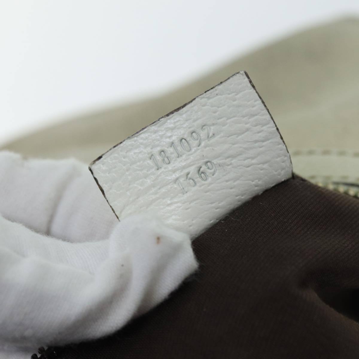 GUCCI GG Canvas Sherry Line Shoulder Bag Green Beige 181092 74209