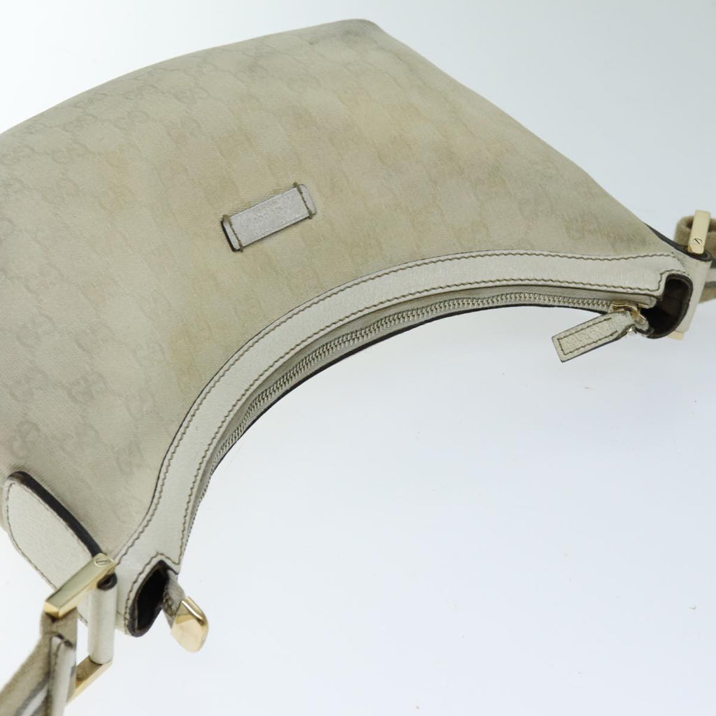 GUCCI GG Canvas Sherry Line Shoulder Bag Green Beige 181092 74209