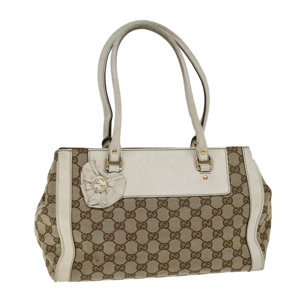 GUCCI GG Canvas Tote Bag Beige 190247 74211