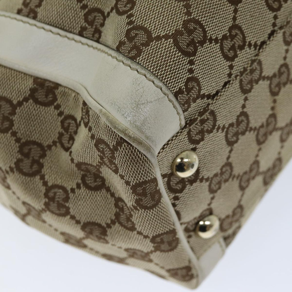 GUCCI GG Canvas Tote Bag Beige 190247 74211