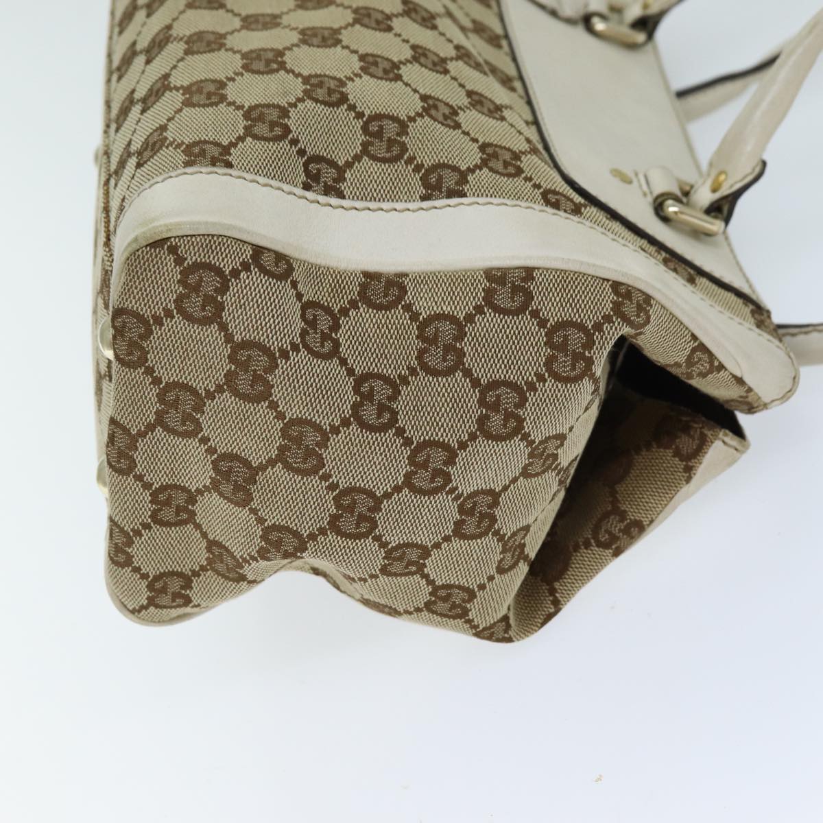 GUCCI GG Canvas Tote Bag Beige 190247 74211