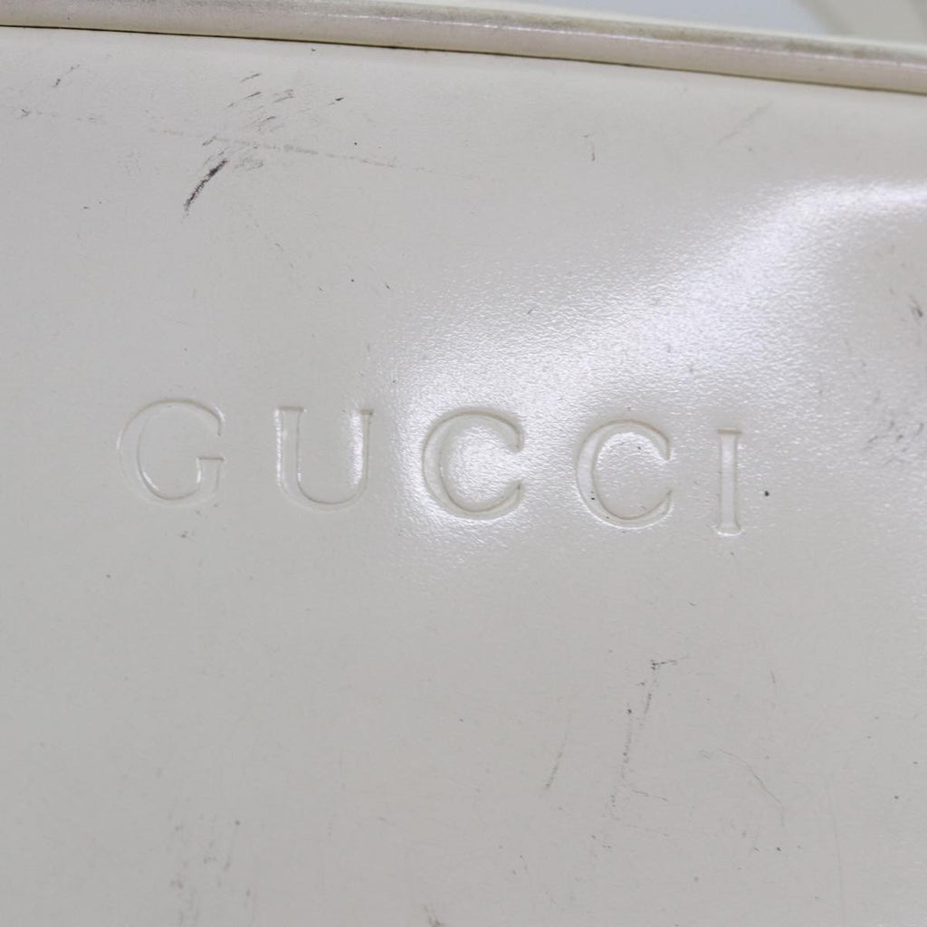 GUCCI Hand Bag Patent leather 2way White 000 270 0323 74229