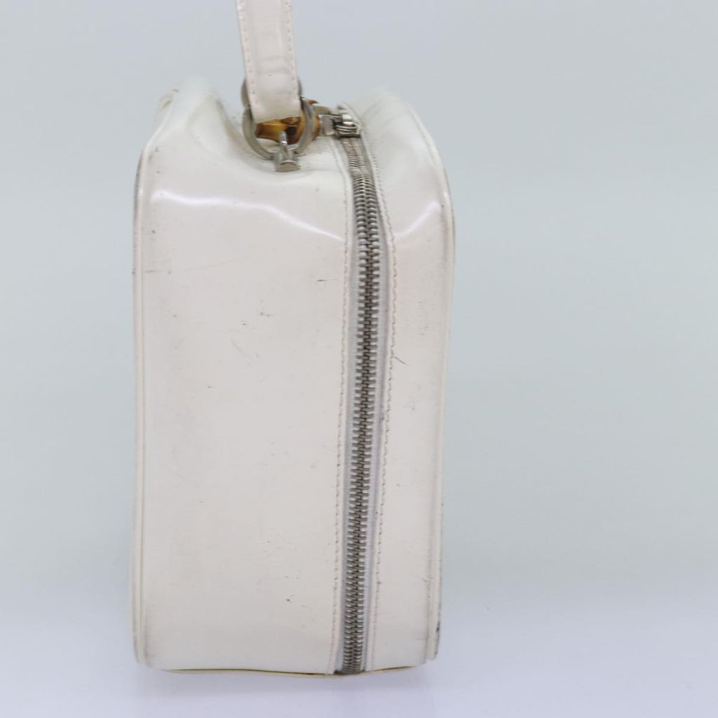 GUCCI Hand Bag Patent leather 2way White 000 270 0323 74229