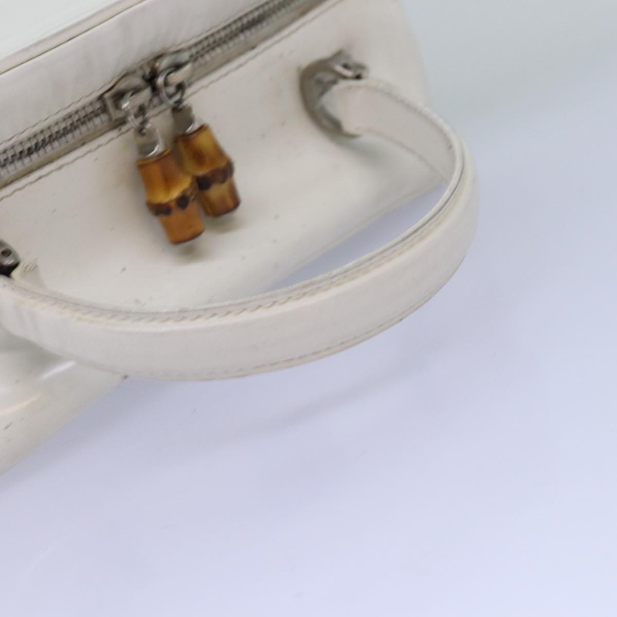 GUCCI Hand Bag Patent leather 2way White 000 270 0323 74229