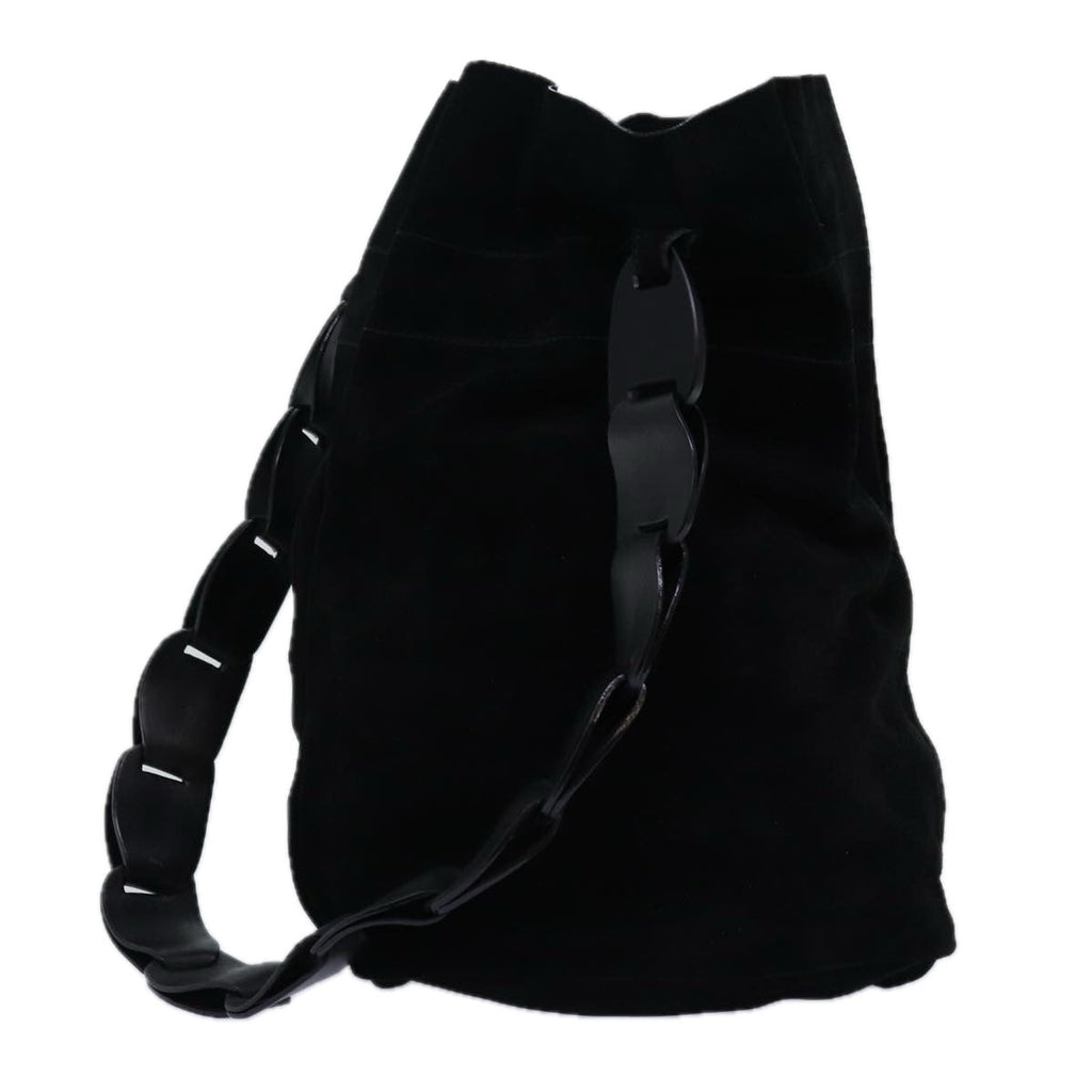 GUCCI Shoulder Bag Suede Black 001 2040 1828 74232