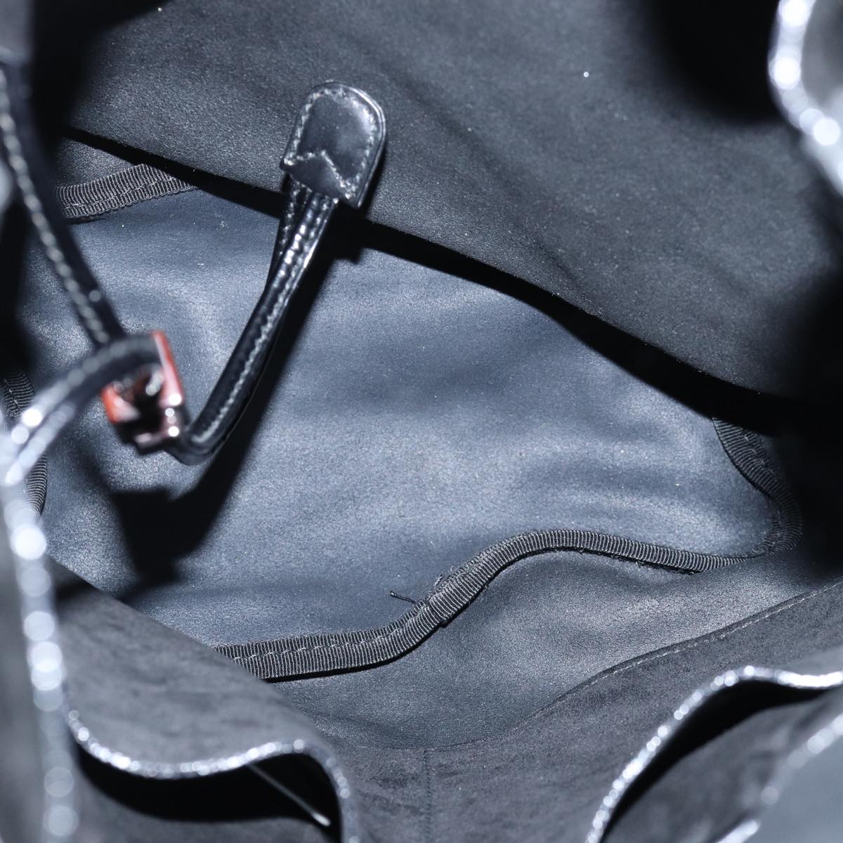 GUCCI Shoulder Bag Suede Black 001 2040 1828 74232